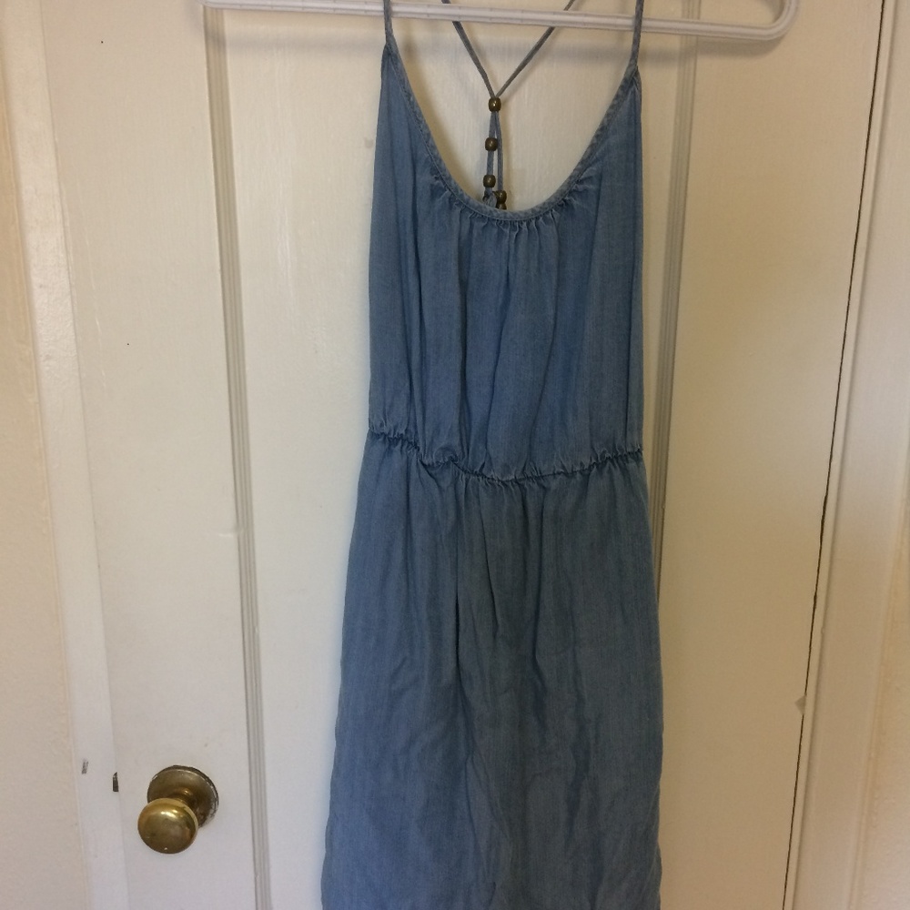 Denim Spaghetti strapped Summer Dress